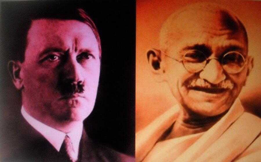 gandhi e hitler A carta de Gandhi para Hitler