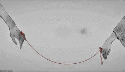 O fio vermelho e o amor da minha vida