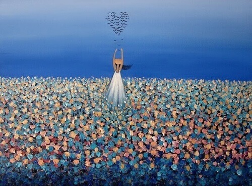 Menina livre que aprendeu a deixar ir o que nunca esteve