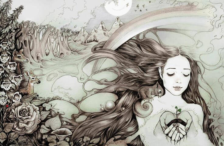 Menina que enxerga com o coração