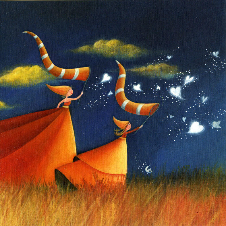 Meninas caçando estrelas