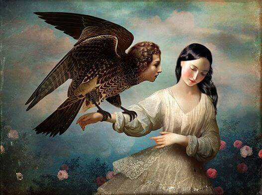 mulher-com-agua-com-cabeça-humana