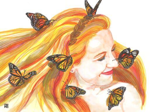 mulher-com-borboletas