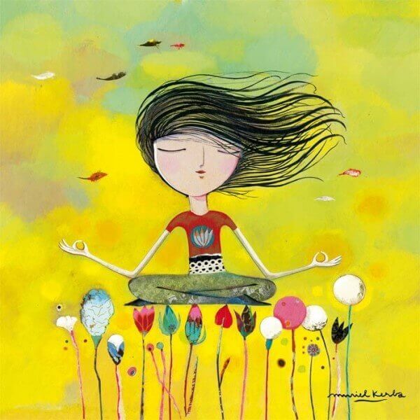 Mulher meditando mostrando que estará sempre ao seu lado