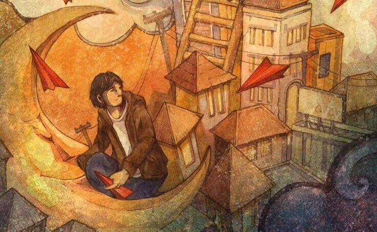 Homem sentado em uma escada que não sabe aonde ir