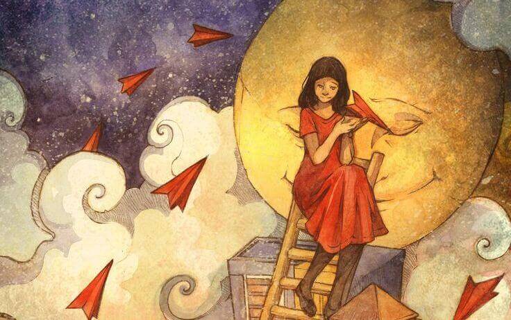 Mulher de vermelho não sabe aonde ir