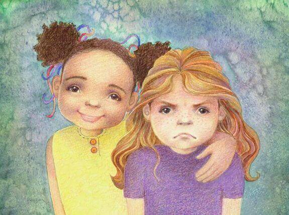 Amigas representando os diferentes pensamentos