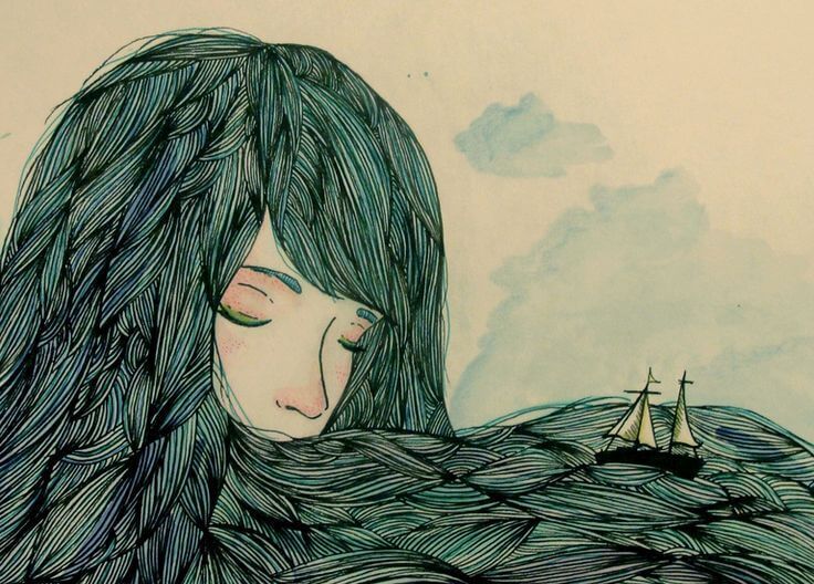 Mulher com barco no cabelo
