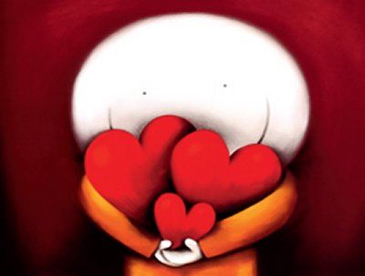 boneco com três corações