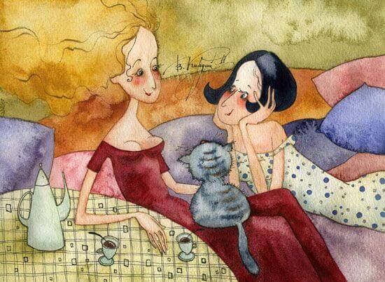amigas-com-gato