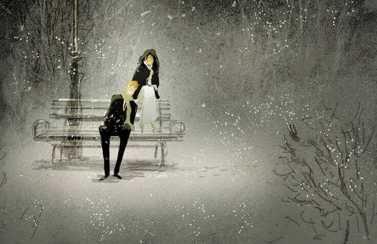 casal-conversando-na-neve