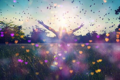 mulher pronta para receber o amor