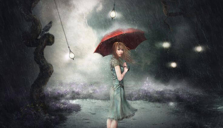 mulher-na-chuva