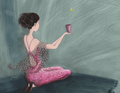 mulher-cultivando-flor