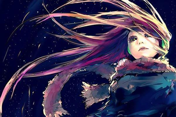 menina com os cabelos soltos