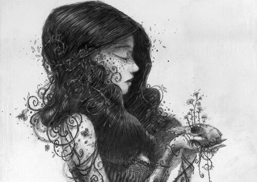 ilustração-mulher-branco-e-preto