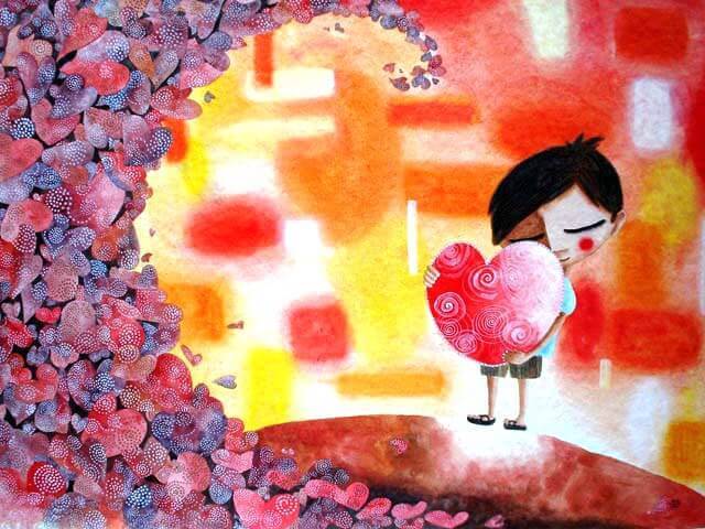 menino que pratica o perdão