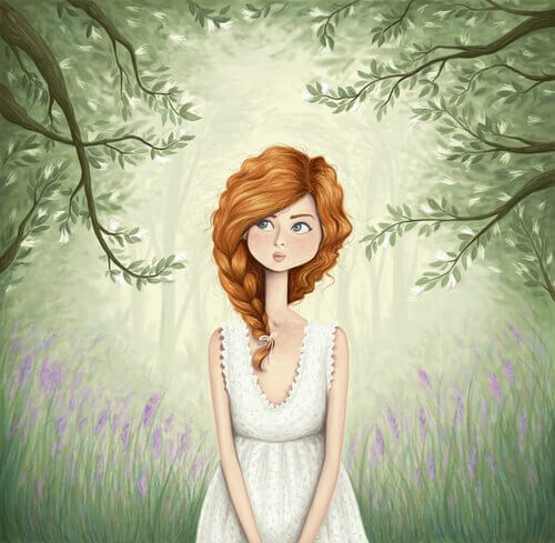 mulher-pensativa-em-bosque Viver para os demais sem deixar de pensar em si mesmo