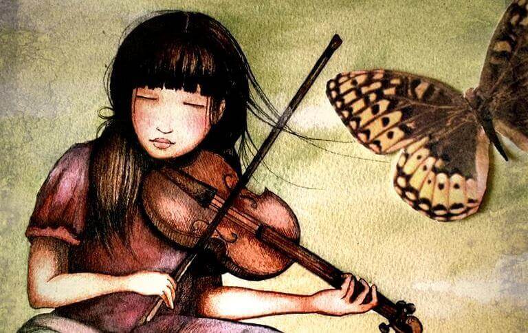 mulher-tocando-o-violino-com-borboleta