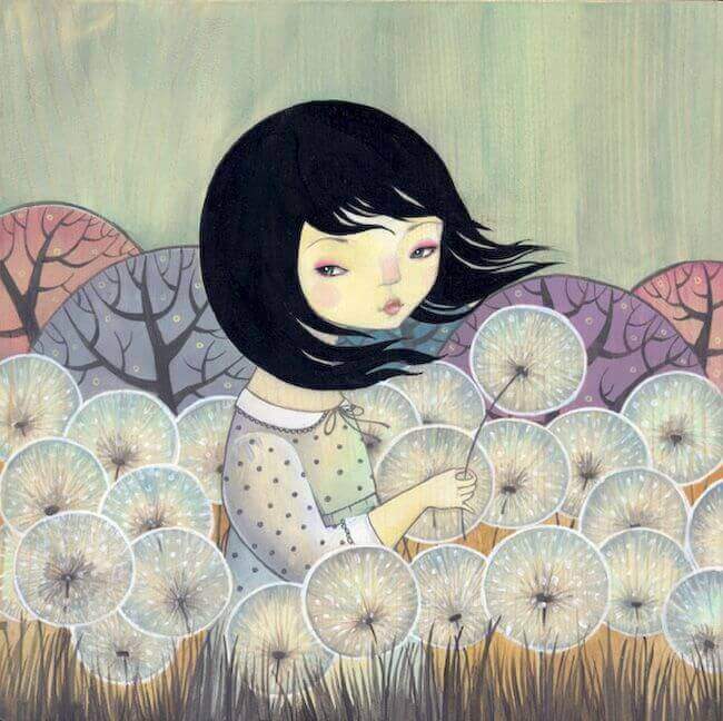 menina-dente-de-leao-sufocada-por-palavras-nao-ditas