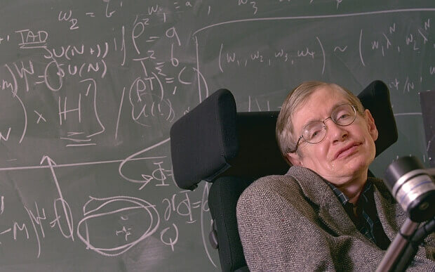 Stephen Hawking dando aula