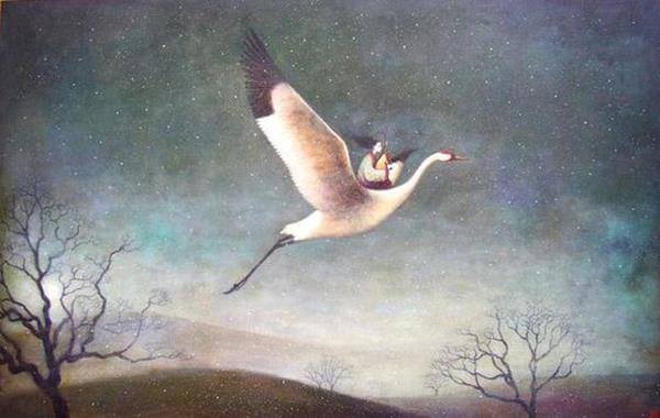 mulher-voando-em-passaro-representando-passar-do-tempo