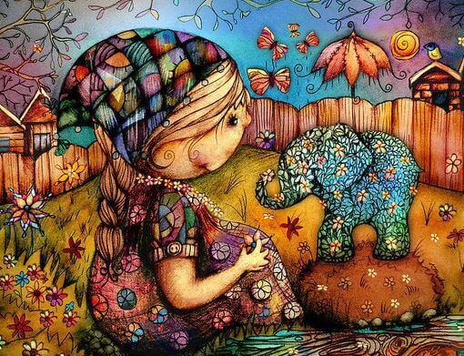 criança-com-elefante-colorido