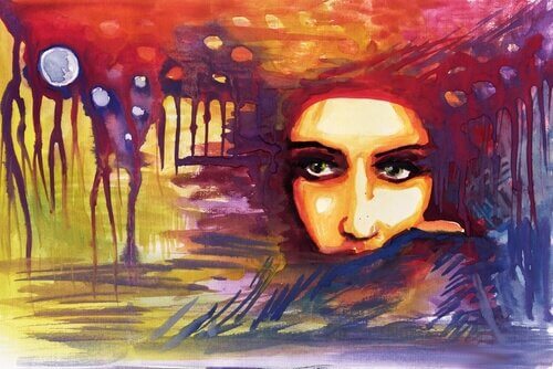 Ilustração de mulher atraente