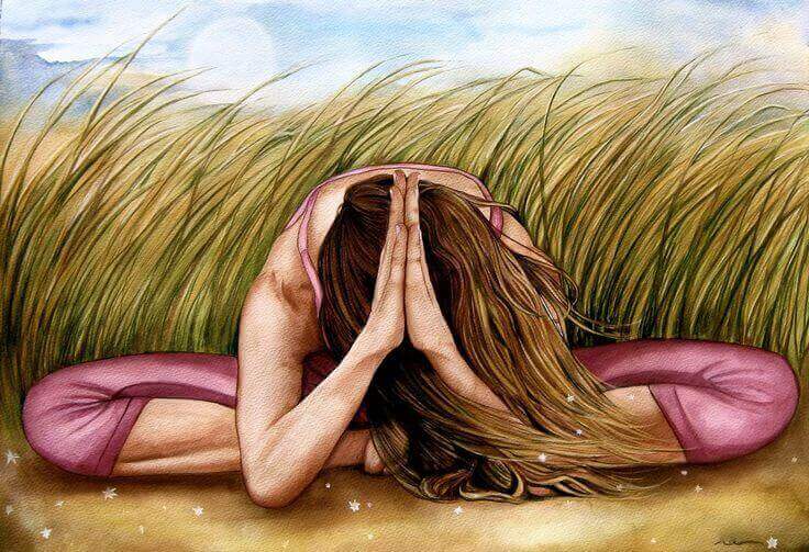 mulher-fazendo-meditacao-para-acalmar-mente-inquieta