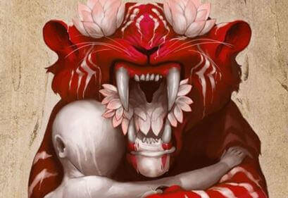 tigre-vermelho-representando-predador-emocional