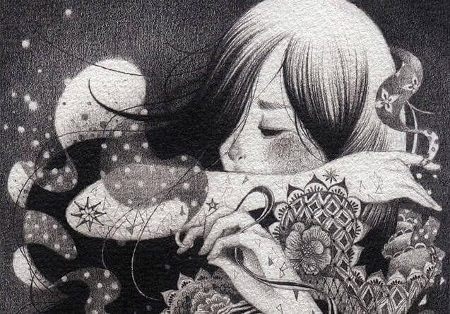 menina-em-preto-e-branco