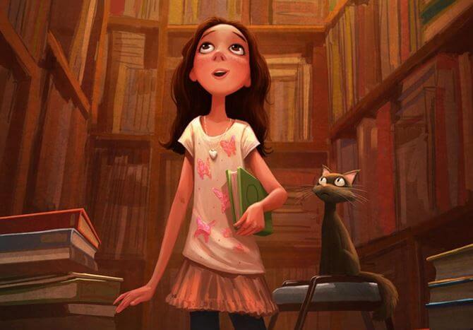 menina-biblioteca Em cada livro há uma frase que está esperando para ser sua