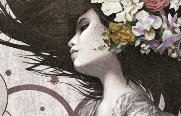 mulher-com-flores