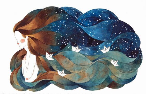 mulher-oceano-no-cabelo