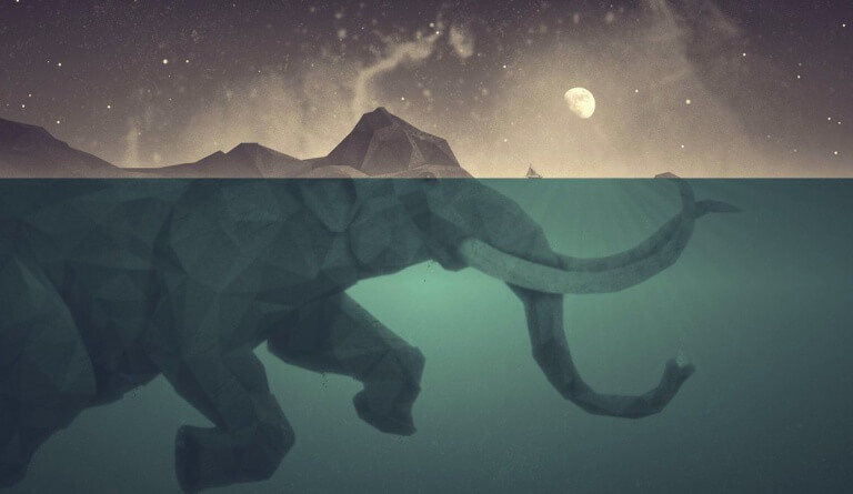 mamute-mergulhando