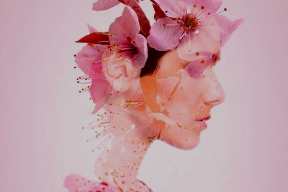 perfil-mulher-triste-flores