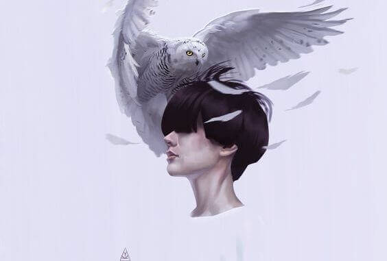 mulher-com-aguia-na-cabeca