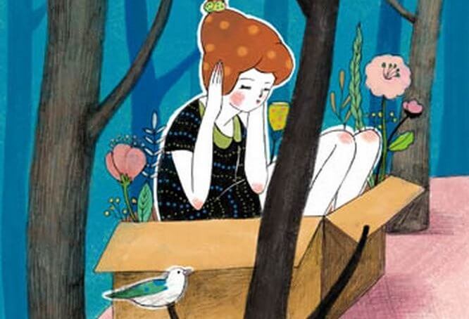 mulher-caixa-papelao