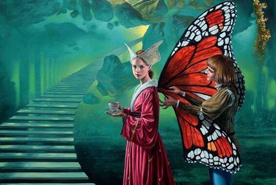 mulher-borboleta