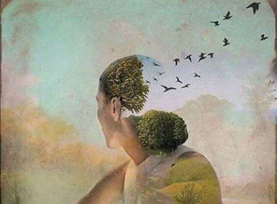 mulher-cabeca-passaros