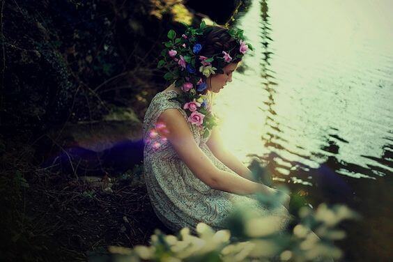 mulher-flores