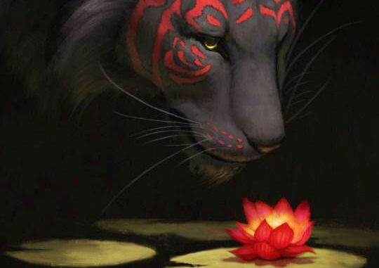 tigre-flor-de-lotus-coragem A vida é dura, mas o que ela espera de nós é coragem