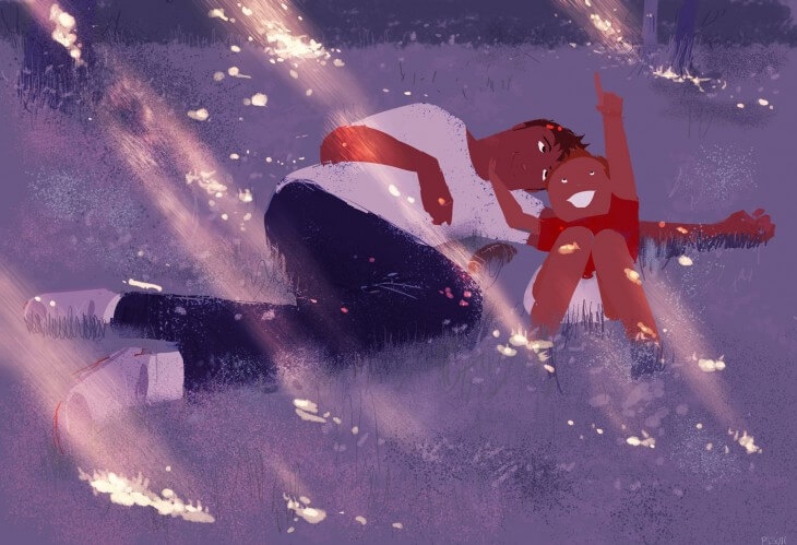 pai-filho-olhando-estrelas