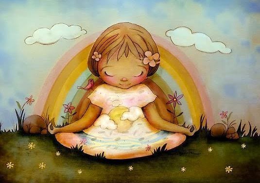 menina-meditando-arco-iris
