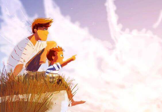 pai-e-filho-paisagem