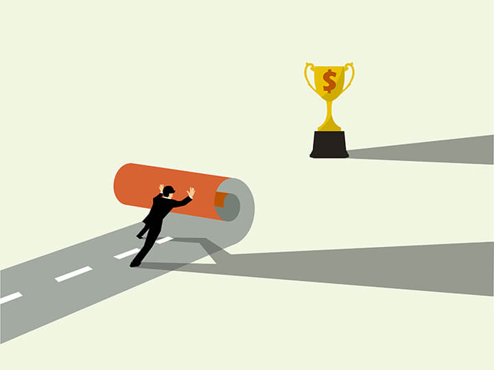 pessoa cuidando da propria vida