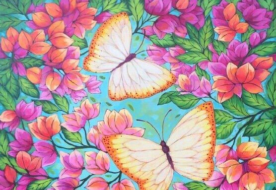 borboletas-flores