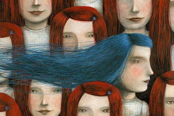 menina-diferente-cabelo-azul A prudência é a inteligência dos corajosos