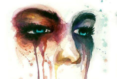pintura-olhos-de-mulher-chorando