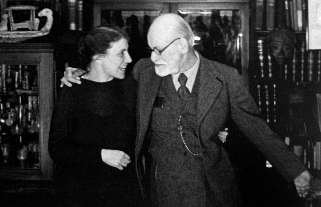 Anna Freud e Sigmund Freud